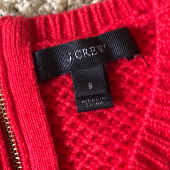 J Crew Wool Sweater with Attached Shirtail - Sz S - Picture 4 of 6
